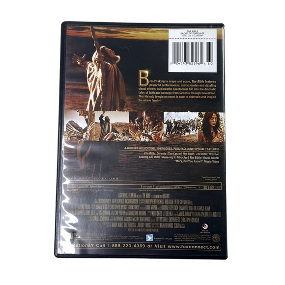 The Bible TV Mini Series Drama DVD 2013 u TV 14  Keith David Robert Powell Jake - Picture 2 of 2